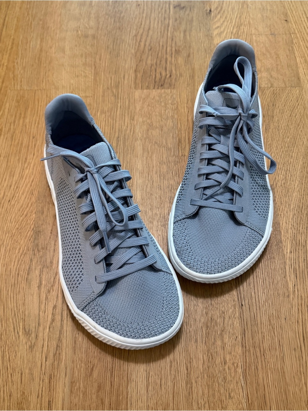 Flux Gray Adapt Knit Trainer Sneakers Unisex Mens 7 Womens 8.5